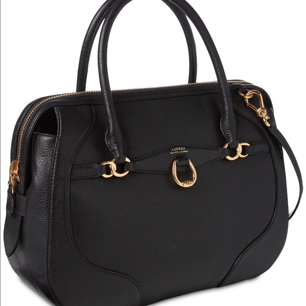 AUTHENTIC RALPH LAUREN MEDIUM LEATHER BAG